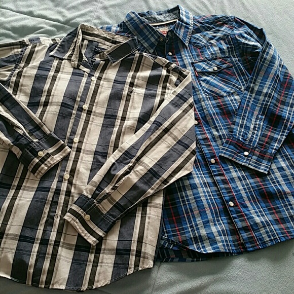 Levi's Other - Plaid Long Sleeve Shirt Bundle